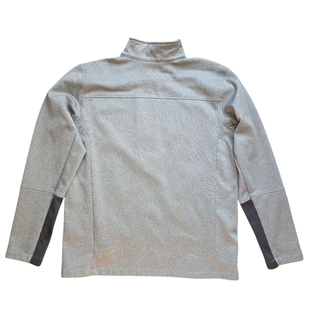 The North Face Gray Half-Zip Pullover Lightweigh Jacket, Mens Size Large